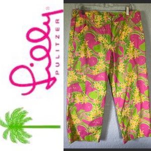 Vintage Lilly Pulitzer “Line Drive” Capris
